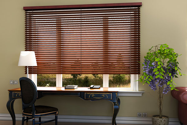 wooden blinds